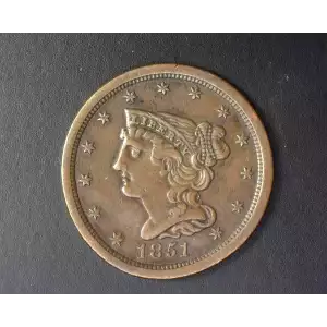 Braided Hair Half Cents (1840-57)