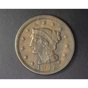 Large Cents - Braided Hair Cent (1839-1857) (2)