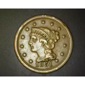 Large Cents - Braided Hair Cent (1839-1857)