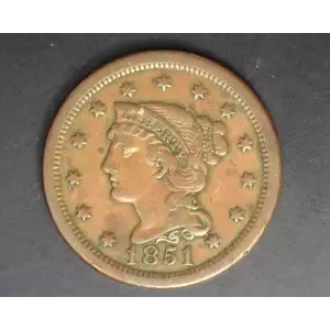 Large Cents - Braided Hair Cent (1839-1857) (2)