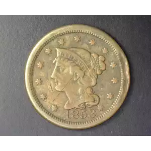 Large Cents - Braided Hair Cent (1839-1857) (2)