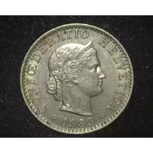 SWITZERLAND Nickel 10 RAPPEN