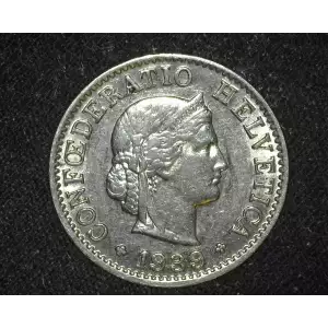 SWITZERLAND Nickel 10 RAPPEN