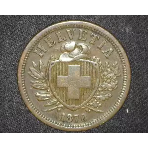 SWITZERLAND Silver 2 FRANCS
