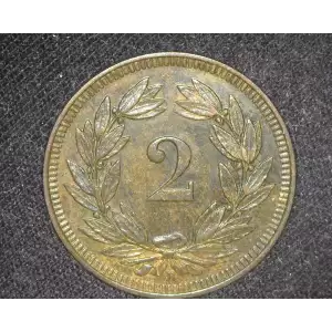 SWITZERLAND Silver 2 FRANCS