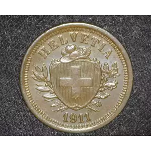 SWITZERLAND Silver 2 FRANCS