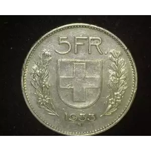 SWITZERLAND Silver 5 FRANCS (2)