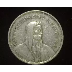 SWITZERLAND Silver 5 FRANCS