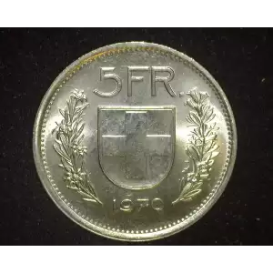 SWITZERLAND Silver 5 FRANCS