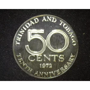 TRINIDAD & TOBAGO Copper-Nickel 50 CENTS